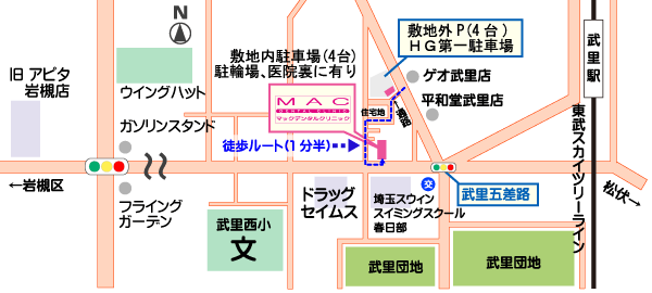 医院近隣地図